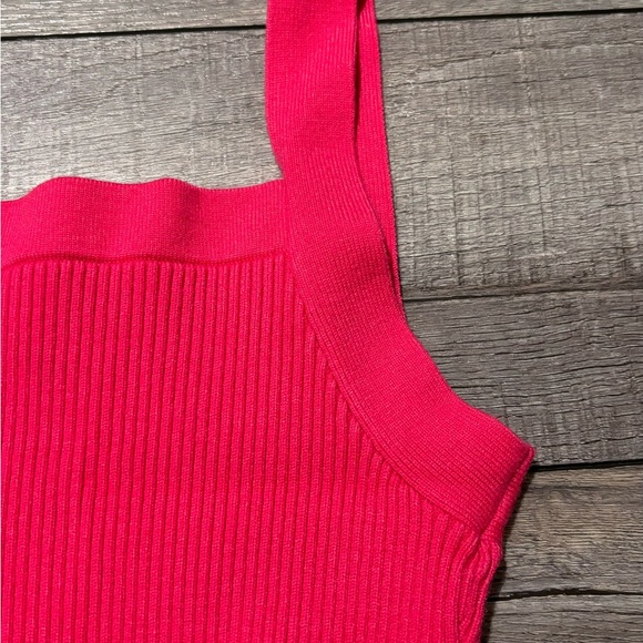 Hot Pink Knit Tanks top/ Crop top - Picture 2 of 5